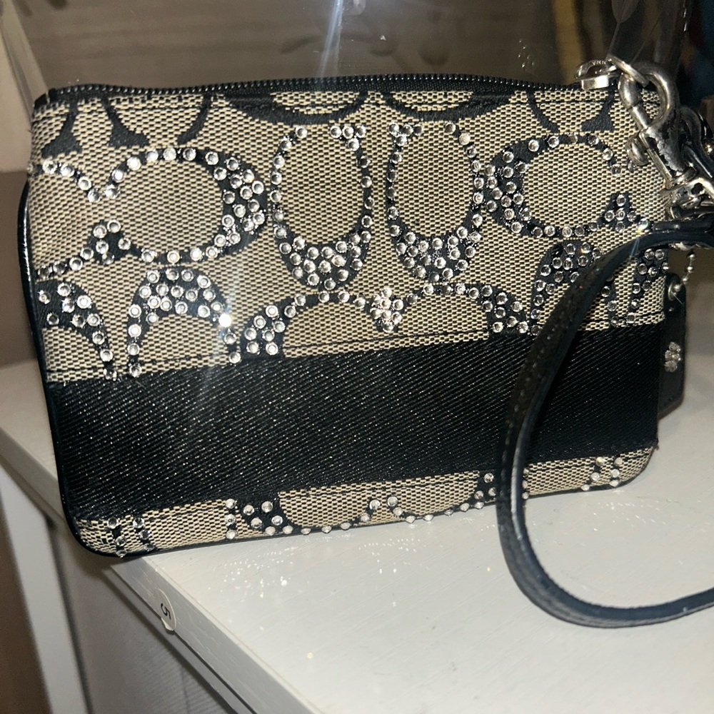 Up crafted Coach Wristlet